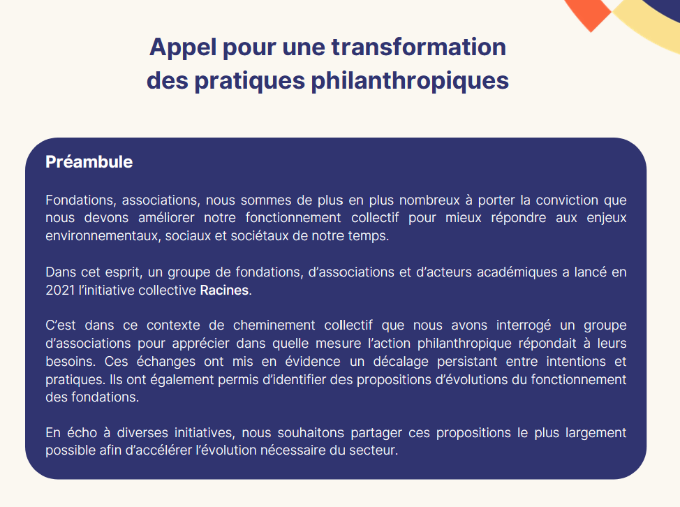 Transformons les pratiques philanthropiques !